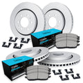 R1 Concepts Brake Rotor- Carbon Coated with Ceramic Pads Hdw