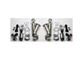 Granatelli 2.5in Aluminized Mild Steel Electronic Dual Exhaust Cutout System w/Slip Fit & Band Clamp