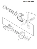 DIFFERENTIAL RING AND PINION; DANA 50 IFS 3.73 RATIO