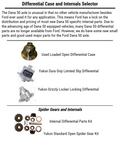 DIFFERENTIAL RING AND PINION; DANA 50 IFS 3.73 RATIO