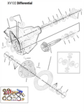 DIFFERENTIAL RING AND PINION; DANA 50 IFS 3.73 RATIO