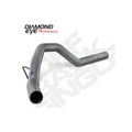 DPF Back Exhaust Dual Stainless RAM Exhaust Single Pass 2014 RAM 2500 Crew Cab Short Box 6.7L 4 Door 4 Inch  Diamond Eye