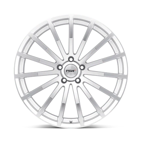 ~(35 lbs. 22X22X12)~ TSW MALLORY 20x10.0 5/114.3 ET25 CB76.1 SILVER W/MIRROR CUT FACE