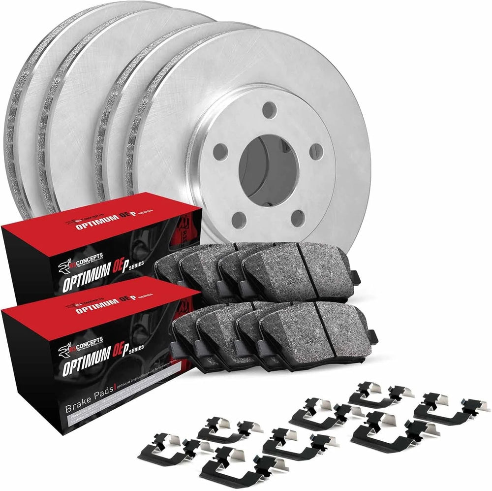 R1 Concepts Brake Rotor- D/S - Silver Fits Blue Bird