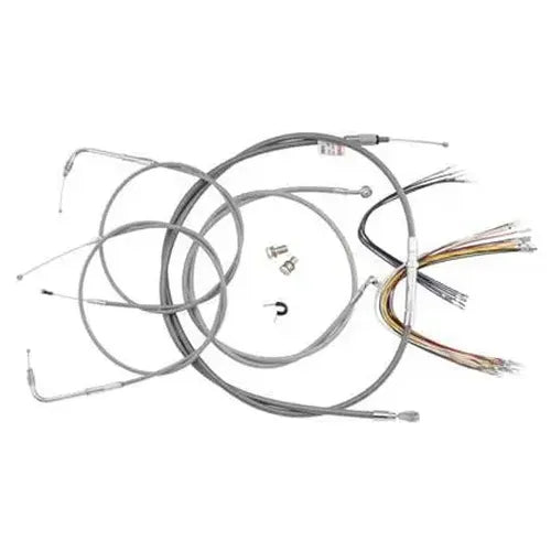 Burly Brand 97-99 H-D Control Kit 13in Bagger Bar - Stainless Steel