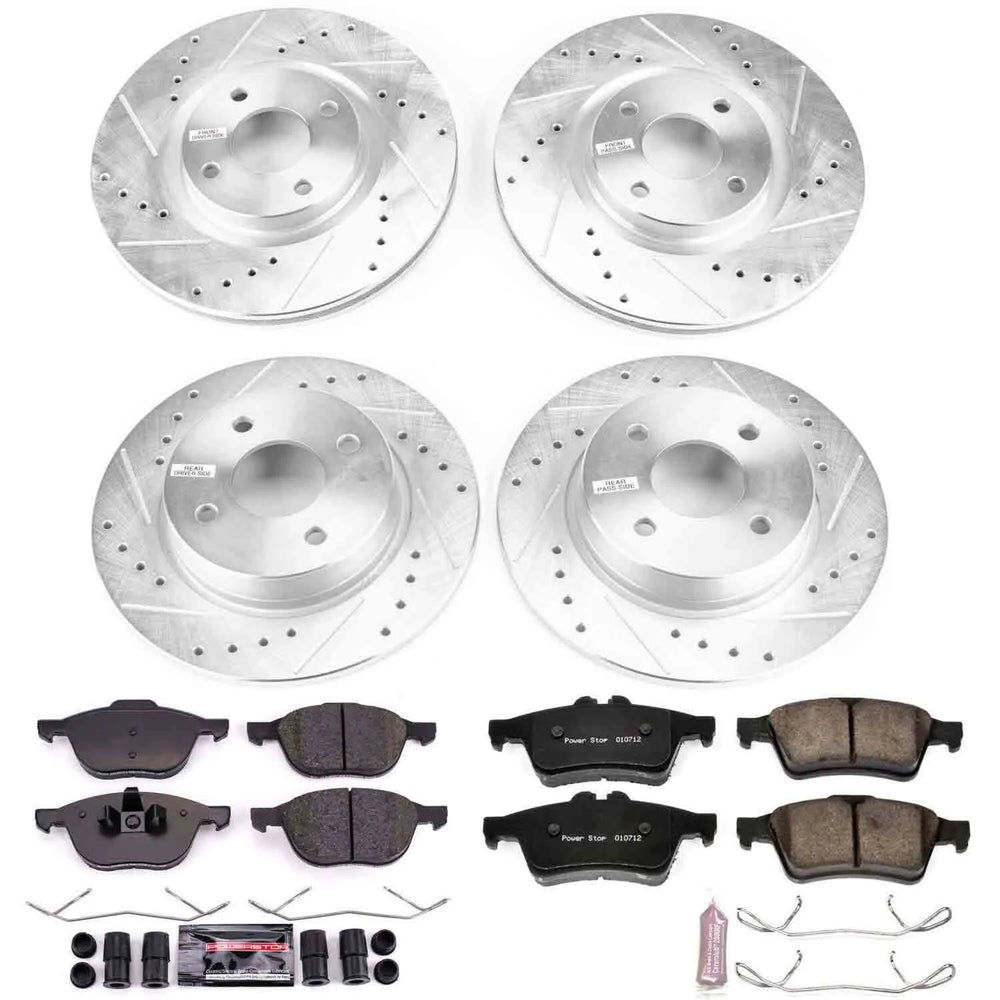 Power Stop 2018 Ford EcoSport Front & Rear Z23 Evolution Sport Brake Kit
