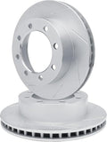 R1 Concepts Brake Rotor- Slotted - Silver Fits Ford E-250
