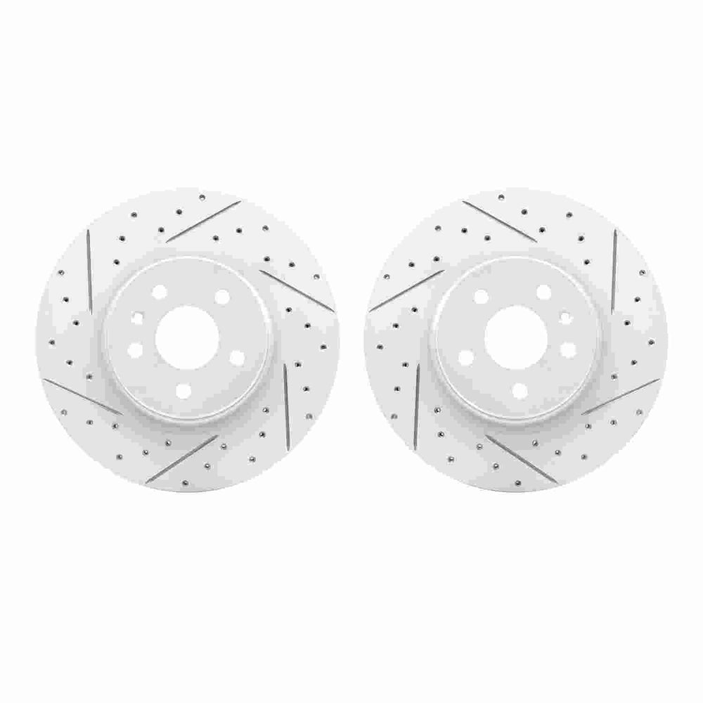 DFC 12-21 Tesla X Front Drilled & Slotted Geoperformance Rotors