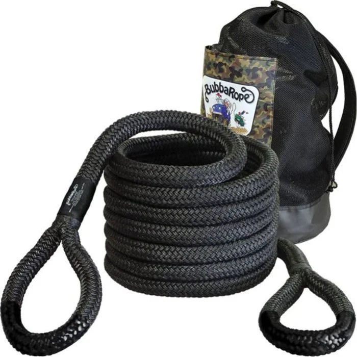 11/4IN X 30 BIG BUBBA ROPE BLACK EYES BREAKING STRENGTH: 52300 LBS.