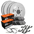 R1 Concepts Brake Rotor- Slotted - Silver Fits Jaguar XKR