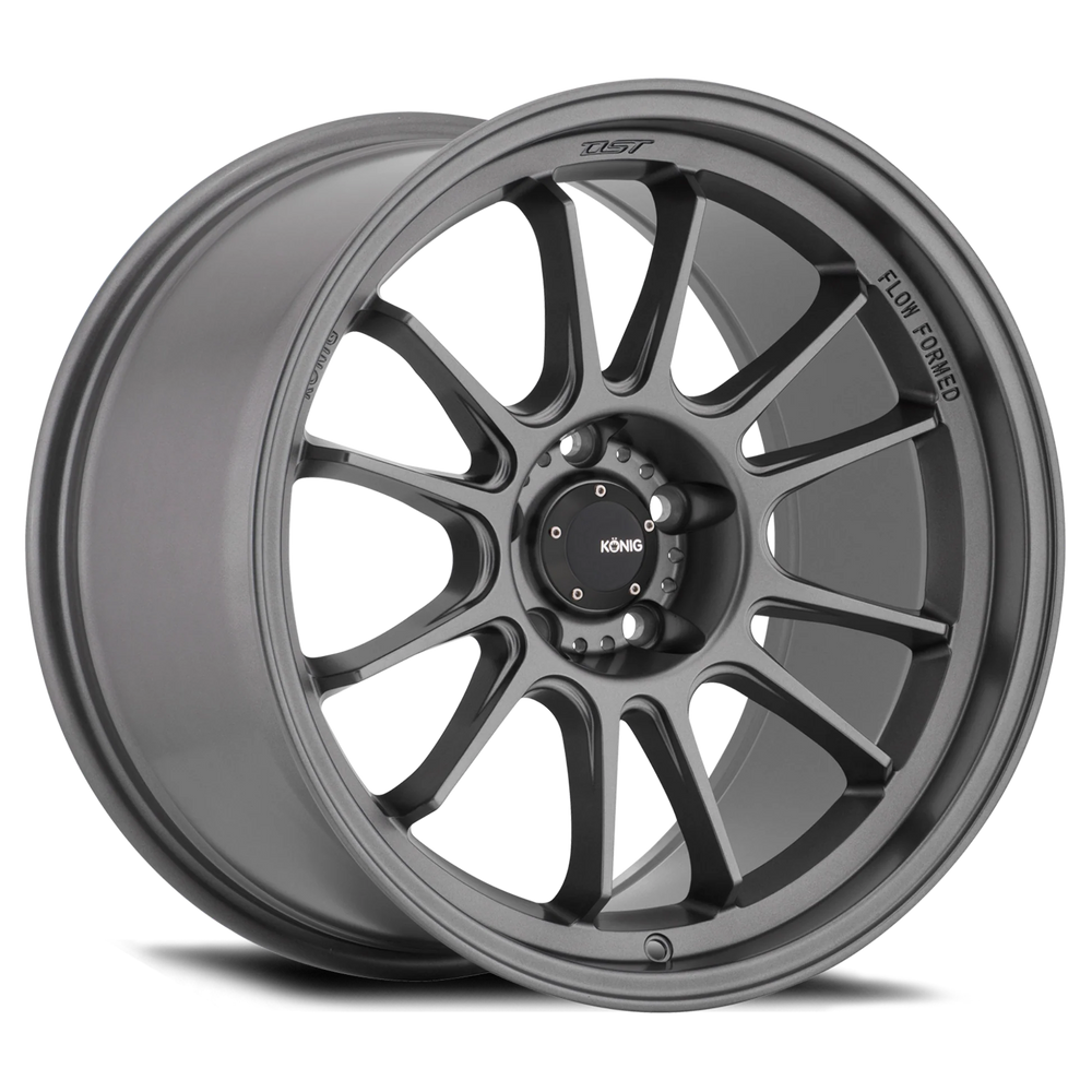 Konig Hypergram 19X9.5A 5X114.3 ET35 Matte Black Flow Formed