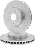 R1 Concepts Brake Rotor- Slotted - Silver Fits Jaguar XKR