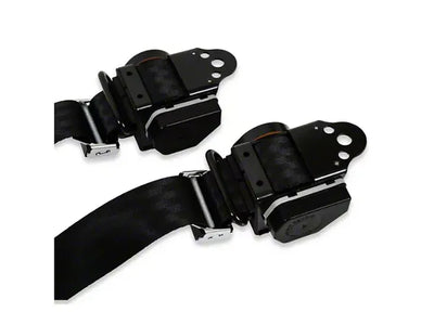 7387 CHEVY/GMC C10 BROTHERS TRUCKS SEAT BELT KIT 3 PT BENCH BLACK