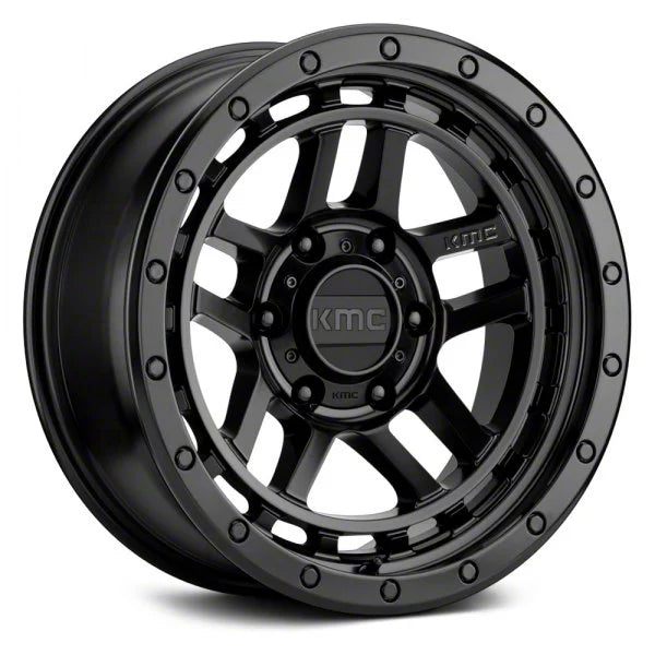 ~(35 lbs. 21X21X11)~ RECON 18x8.5 6x139.70 SATIN BLACK (0 mm)
