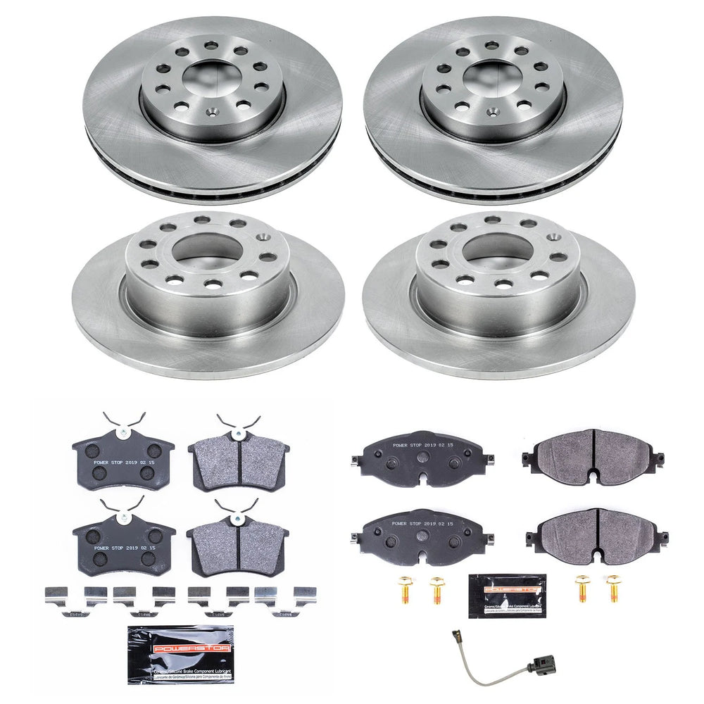 Power Stop 15-16 Volkswagen Golf Front & Rear Track Day SPEC Brake Kit