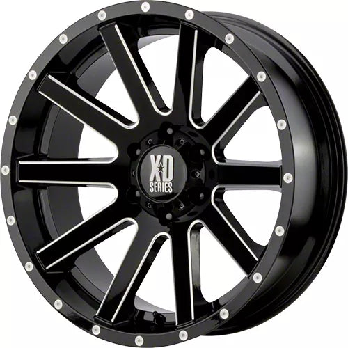 HEIST 20x10 6x139.70 GLOSS BLACK MILLED (24 mm)