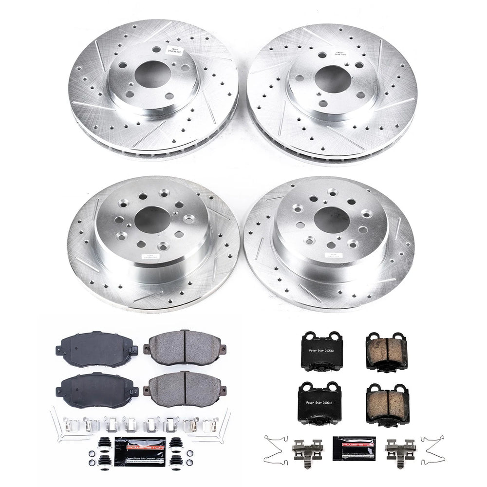 Power Stop 98-05 Lexus GS300 Front & Rear Z23 Evolution Sport Brake Kit