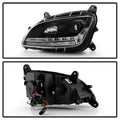 Spyder 13-19 Peterbilt 579 Driver Side Projector Headlights - Black (PRO-YD-PB57914-SEQ-L-BK)
