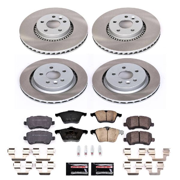 Power Stop 15-18 Volvo S60 Front and Rear Semi-Coated Rotor Kit