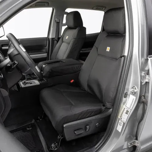 Covercraft 21-24 Ford F150 Endura PrecisionFit Custom Front Row Seat Covers - Red/Black