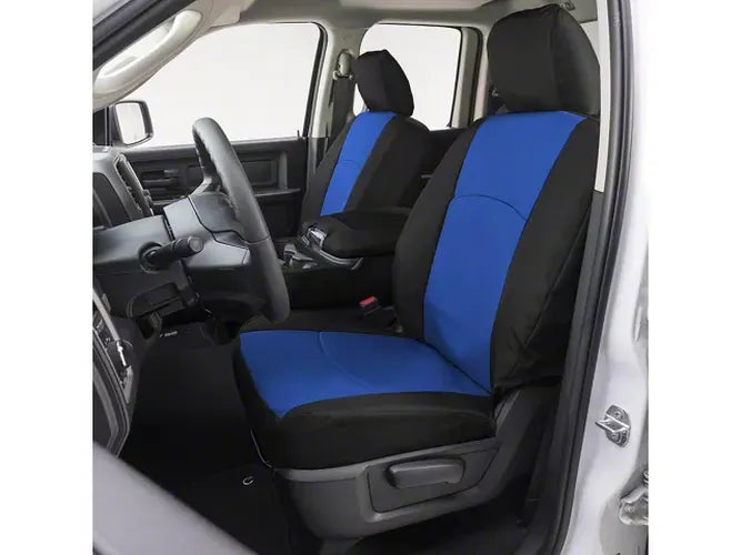 Covercraft 14-18 Chevrolet Silverado Endura PrecisionFit Custom Front Row Seat Covers - Blue/Black