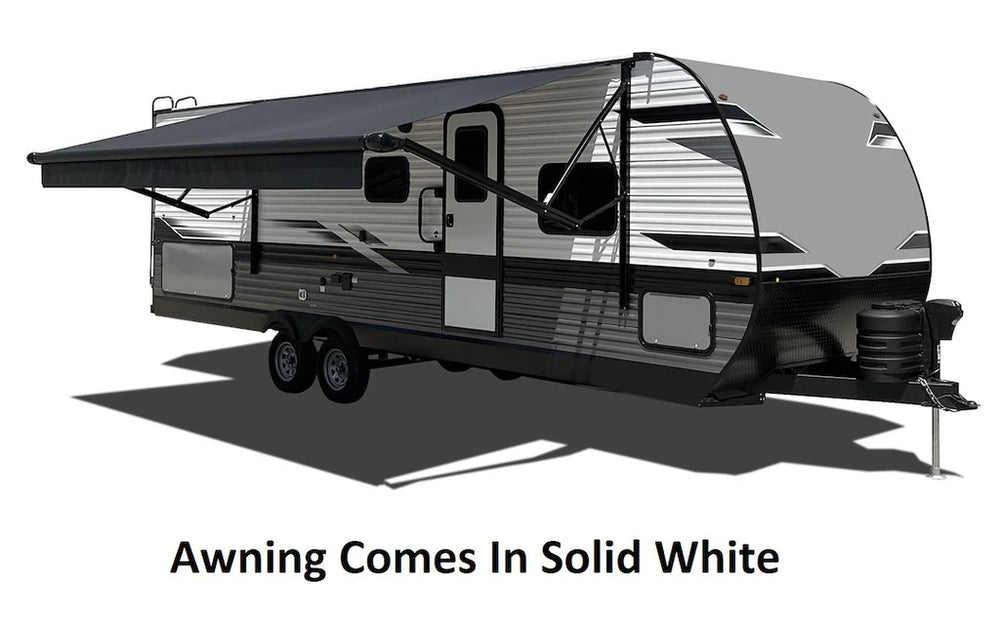 SOLID WHITE CANOPY/ROLL TUBE 12'