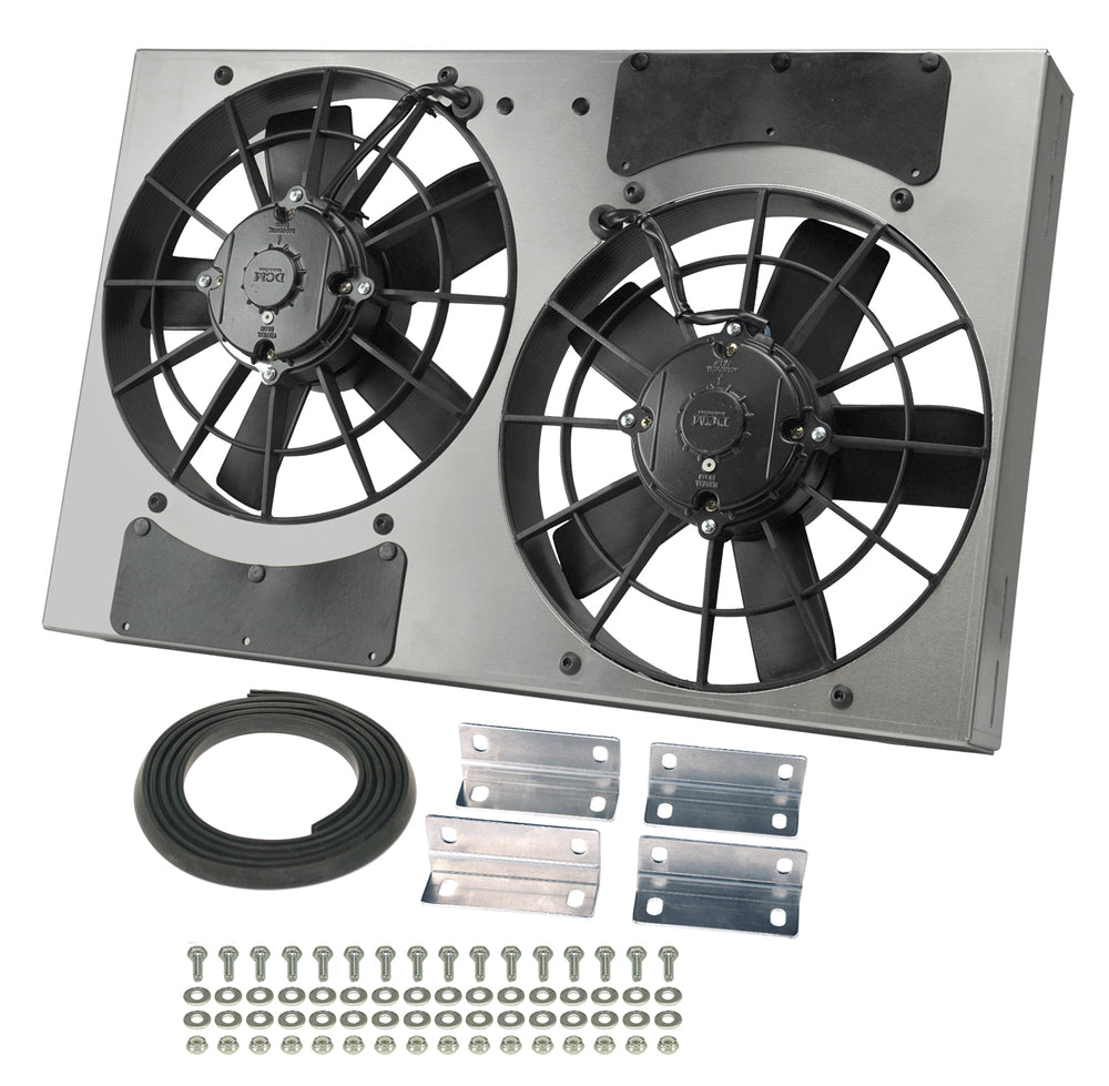 ~(17 lbs. 26X23X5)~ Dual RAD Fan/Aluminum Shroud Assembly