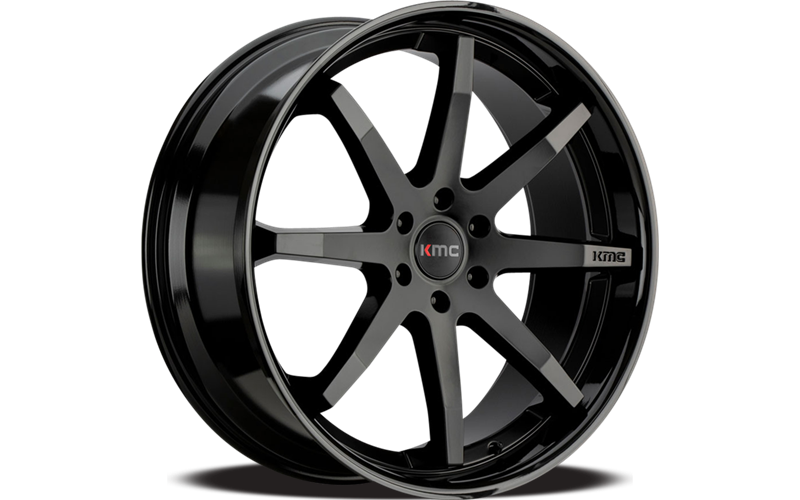 ~(39 lbs. 23X23X12)~ KM715 20X9 6X135 BRUSH SLV CHR LIP 30MM
