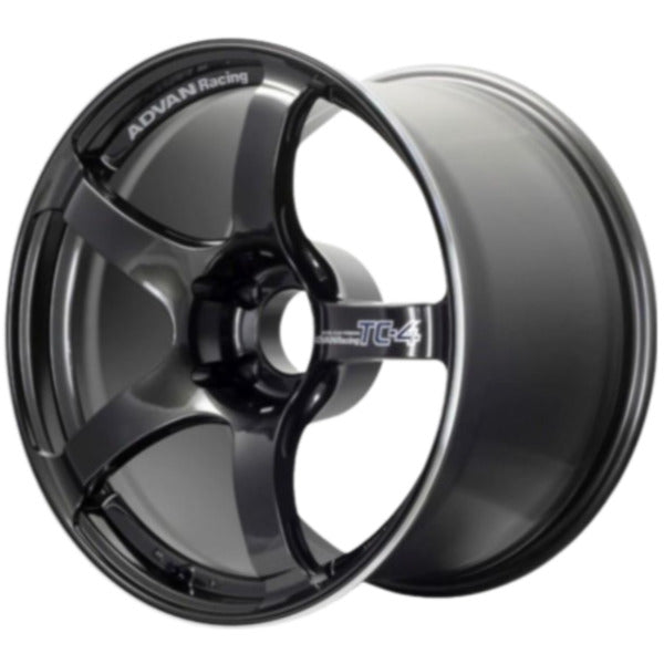 Advan TC4 15x7.0 +30 4-100 Black Gunmetallic & Ring Wheel