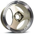 Advan ONI2 15x7.0 / +42 Offset / 4x100 / 63mm Bore / Machining and Champagne Gold