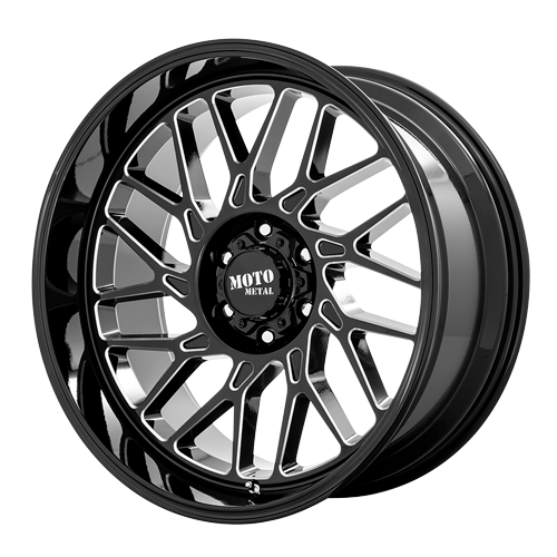 MO805 22X10 8X180 18MM GLOSS BLACK MILLED