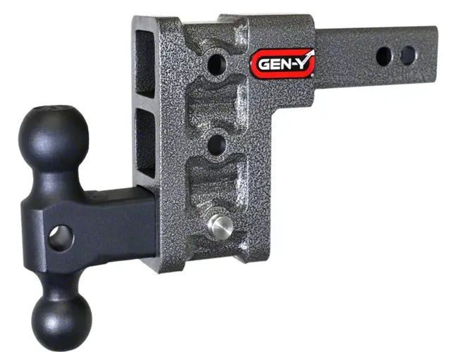 GEN-Y Hitch 2" Shank 5" Drop 1.5K Tw 10K Hitch with Dual-Ball Hydro Dip Mossy Oak - GH-313-MO