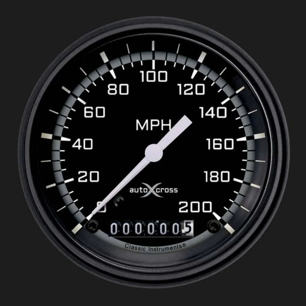 AUTO CROSS GREY 3IN SPEEDO 200 MPH