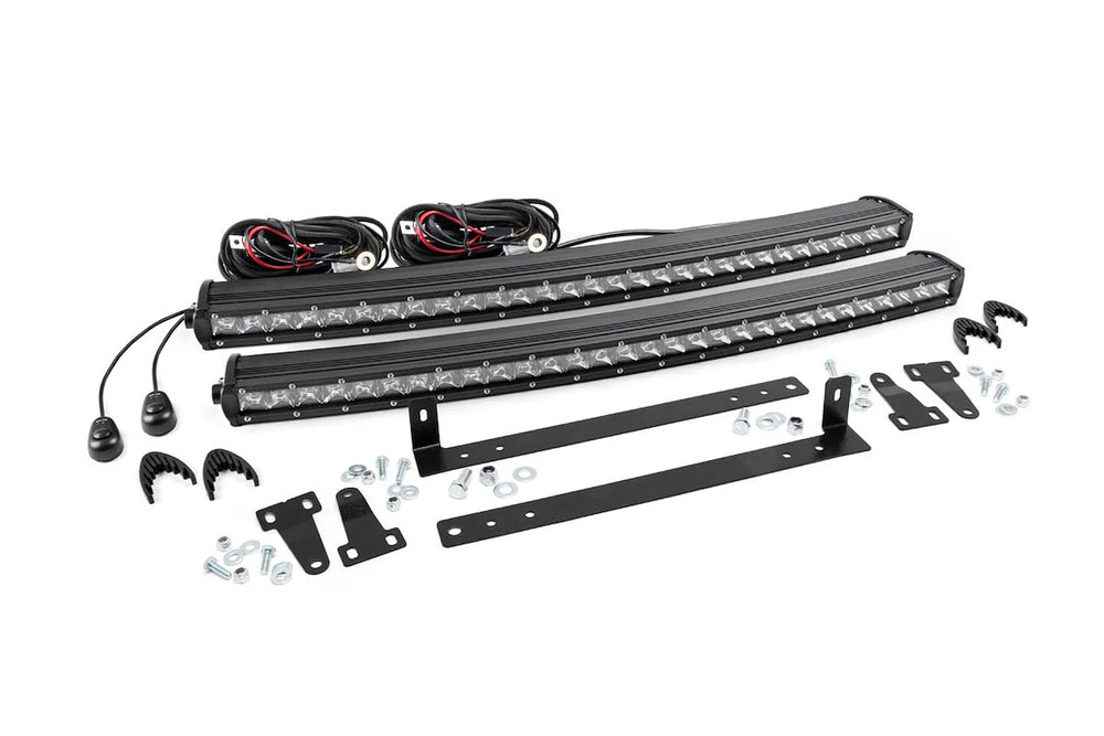 LED Light Kit Grille Mount Dual 30 Chrome Single Row Ford F-150 (09-14)