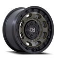BR007 17X8 5X4.5/5.0 OD-GRN-BLK-LP 38MM