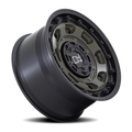 BR007 17X8 5X4.5/5.0 OD-GRN-BLK-LP 38MM