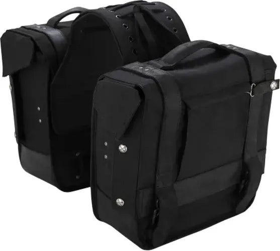 Burly Brand Throw-over Saddlebag - Dark Oak