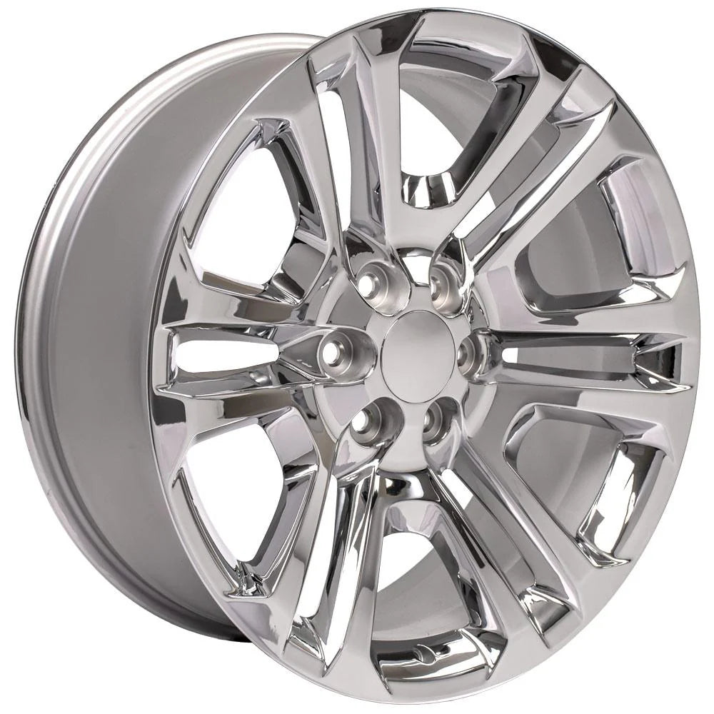 22 IN REPLICA WHEEL CV99 FITS GMC SIERRA RIM 22X9 CHROME WHEEL