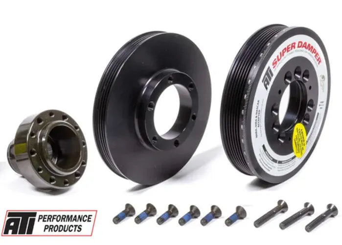 ATI Damper - 5.67in - Alum - (3) 4 Grv - Honda B - OEM Style - Bolt On Ps - 1Pc