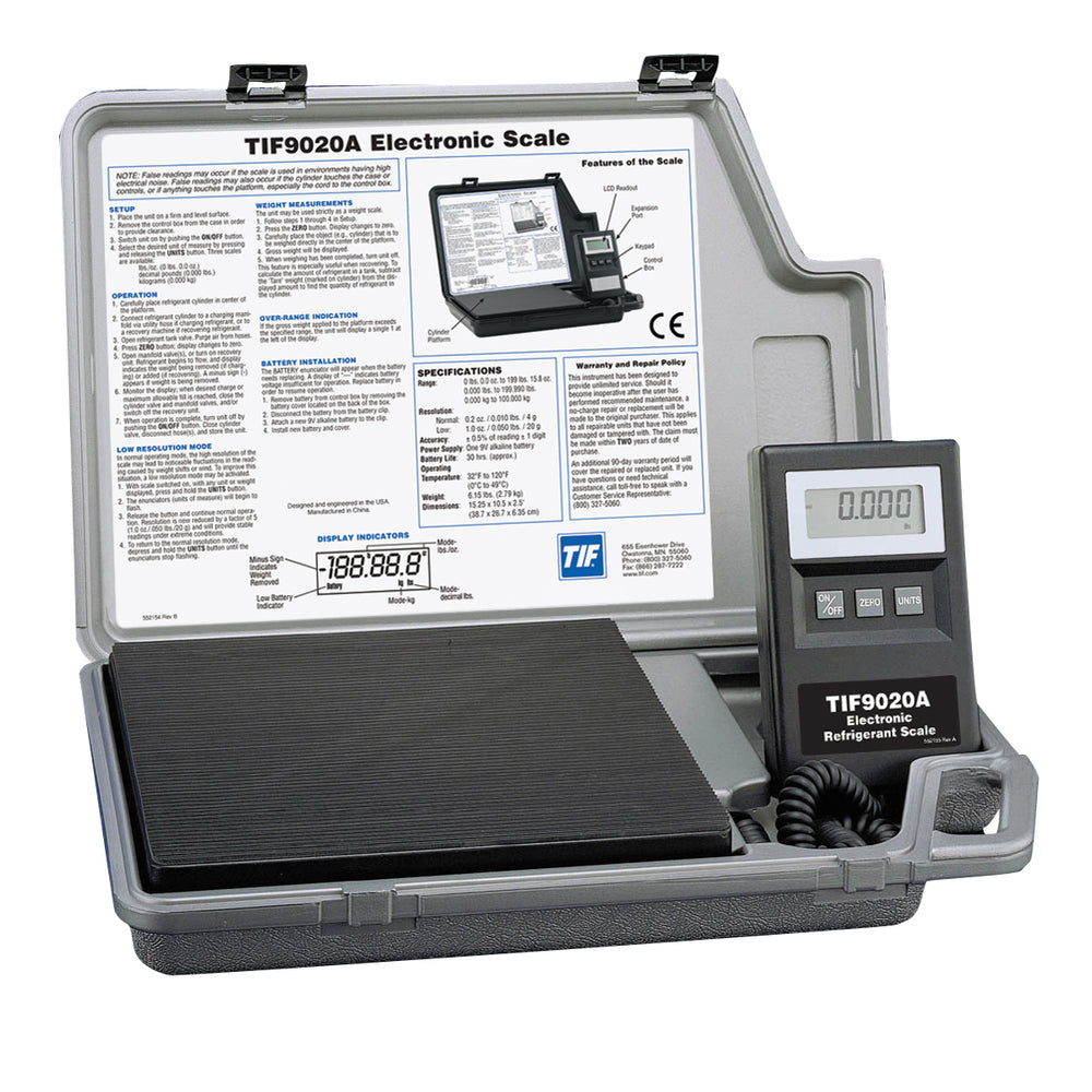 REFRIGERANT CHARGING SCALE