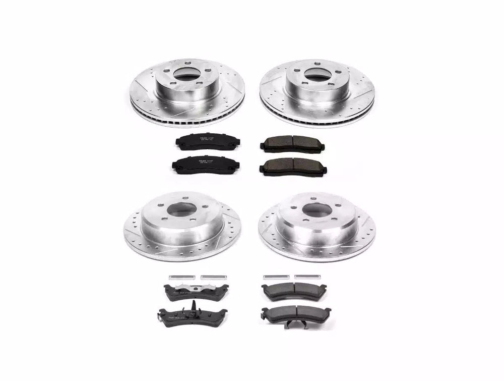 Power Stop 01-02 Ford Explorer Sport Front & Rear Z23 Evolution Sport Brake Kit