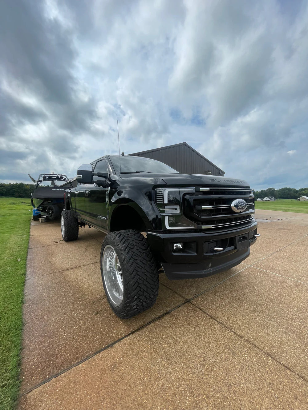 XBG LED DRL Grille Inserts: Ford Super Duty Platinum (20-22) (Amber)