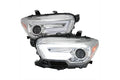 PROJECTOR HEADLIGHTS WITH SEQUENTIAL TURN SIGNAL CHROME HOUSING AND SMOKED LENS AND AMBER REFLECTORS