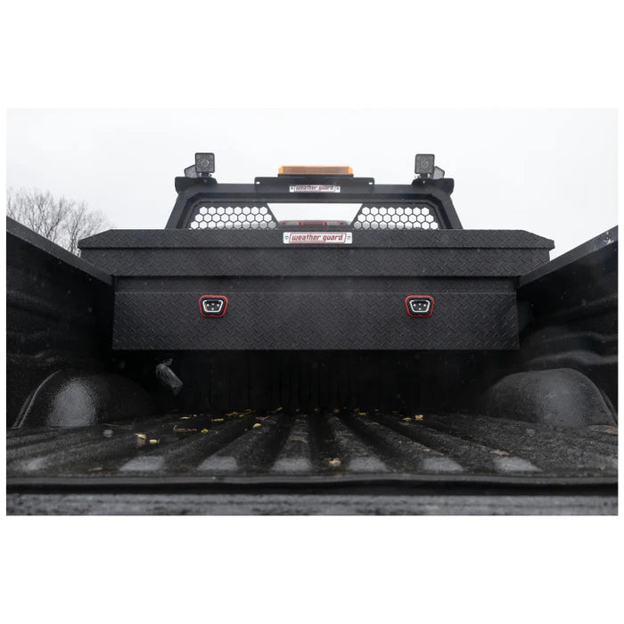 SADDLE BOX ALUMINUM FULL STANDARD TEXTURED MATTE BLACK 11.0 CU FT