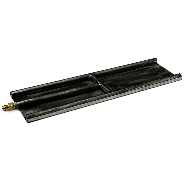 ASSEMBLED 24IN GLASS BURNER NATURAL GAS W/BATTERY ELECTRONIC AND REMOTE SYSTEM