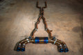 BMW G90, G99 M5 4.4L Catback Exhaust System Grade 5 Titanium, Black 3.5" Tips