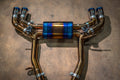 BMW G90, G99 M5 4.4L Catback Exhaust System Grade 5 Titanium, Black 3.5" Tips