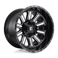 ~(40 lbs. 21X21X12)~ HARDLINE 18x9 8x165.10 GLOSS BLACK MILLED (1 mm)