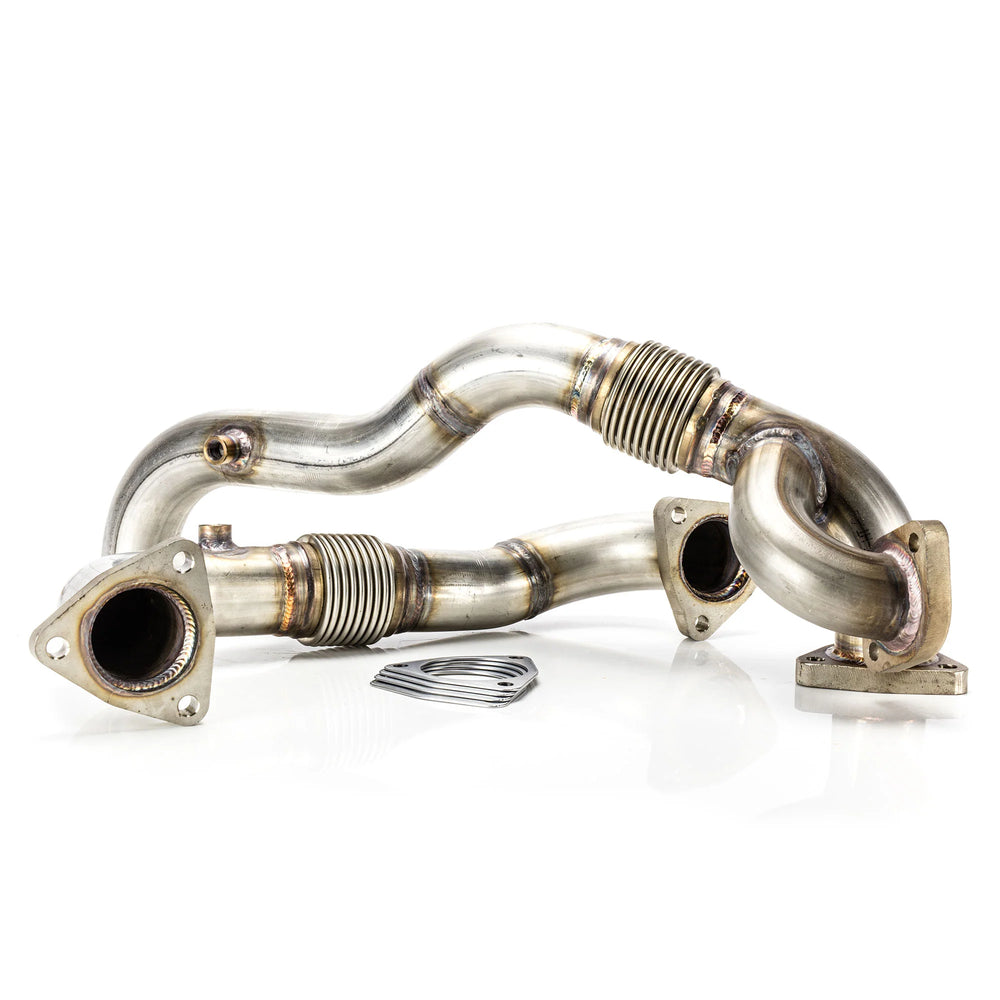6.4 Powerstroke 304 Stainless Steel Heavy Wall Up Pipe Set With EGR Provision For Use With 6.0 Manifolds