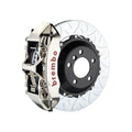 Brembo 89-93 348/94-99 F355 Front GTR BBK 6 Piston Billet 355x32 2pc Rotor Slotted TY3L- Nickel